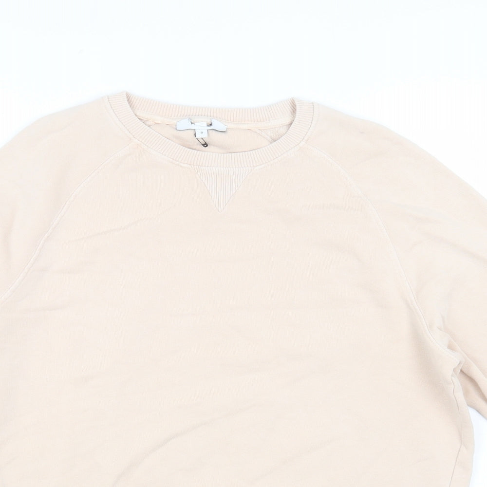 Preworn Womens Pink Cotton Pullover Sweatshirt Size S Pullover