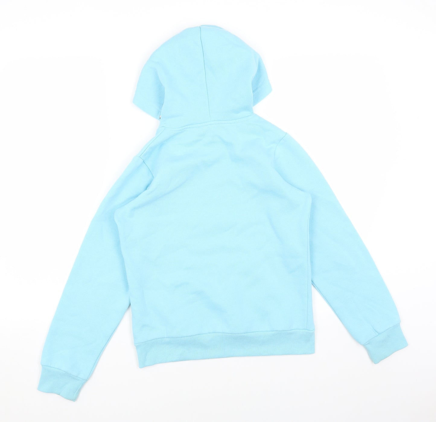 Preworn Girls Blue Cotton Pullover Hoodie Size 11-12 Years Pullover