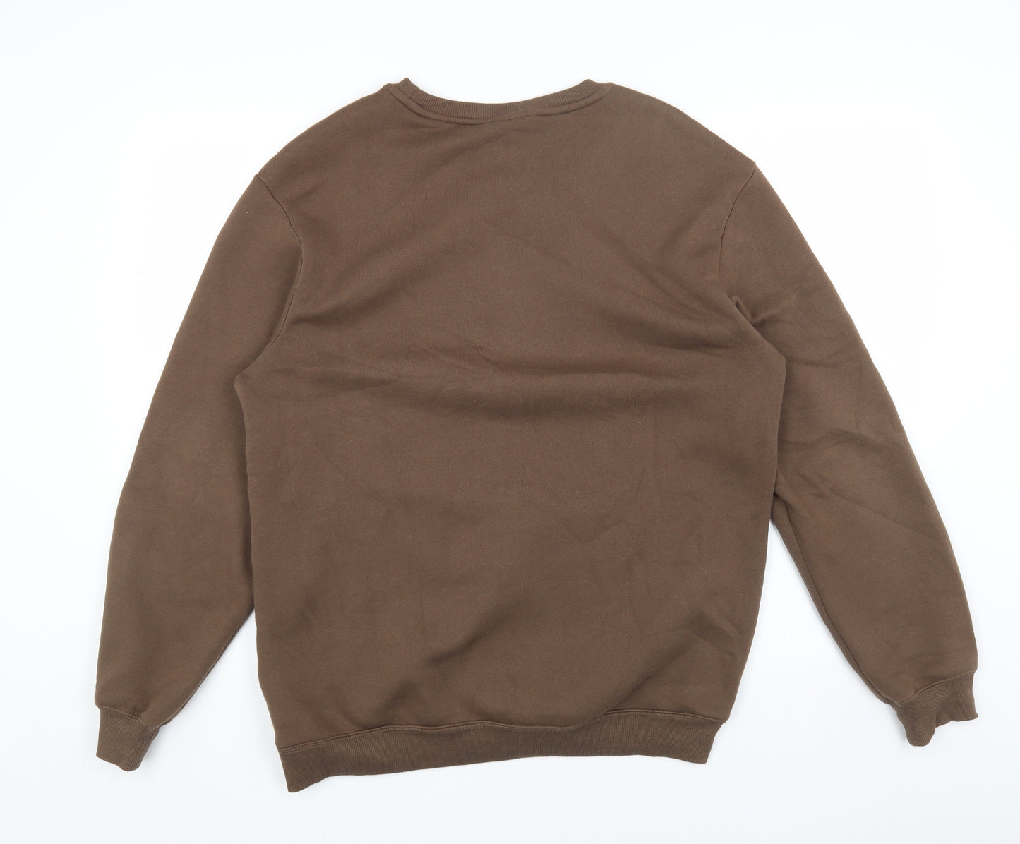 H&M Womens Brown Cotton Pullover Sweatshirt Size M Pullover
