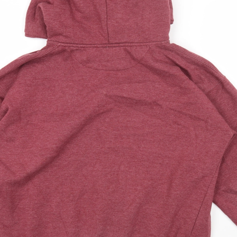 Marvel Mens Red Cotton Full Zip Hoodie Size M