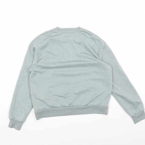 Primark Womens Green Cotton Pullover Sweatshirt Size 4 Pullover