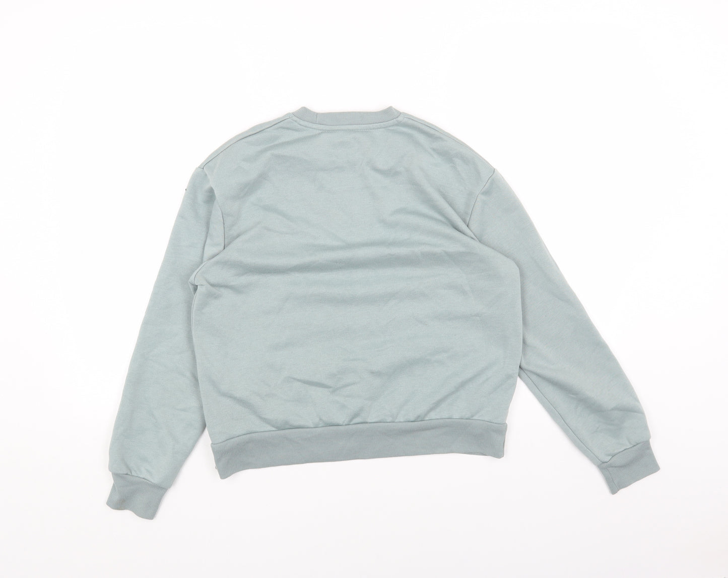 Primark Womens Green Cotton Pullover Sweatshirt Size 4 Pullover