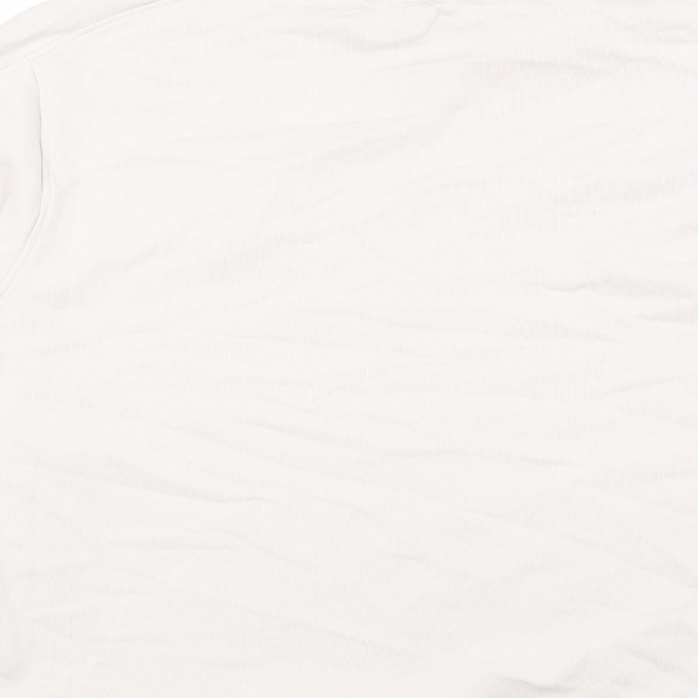 Zara Womens Pink Cotton Pullover Sweatshirt Size XL Pullover