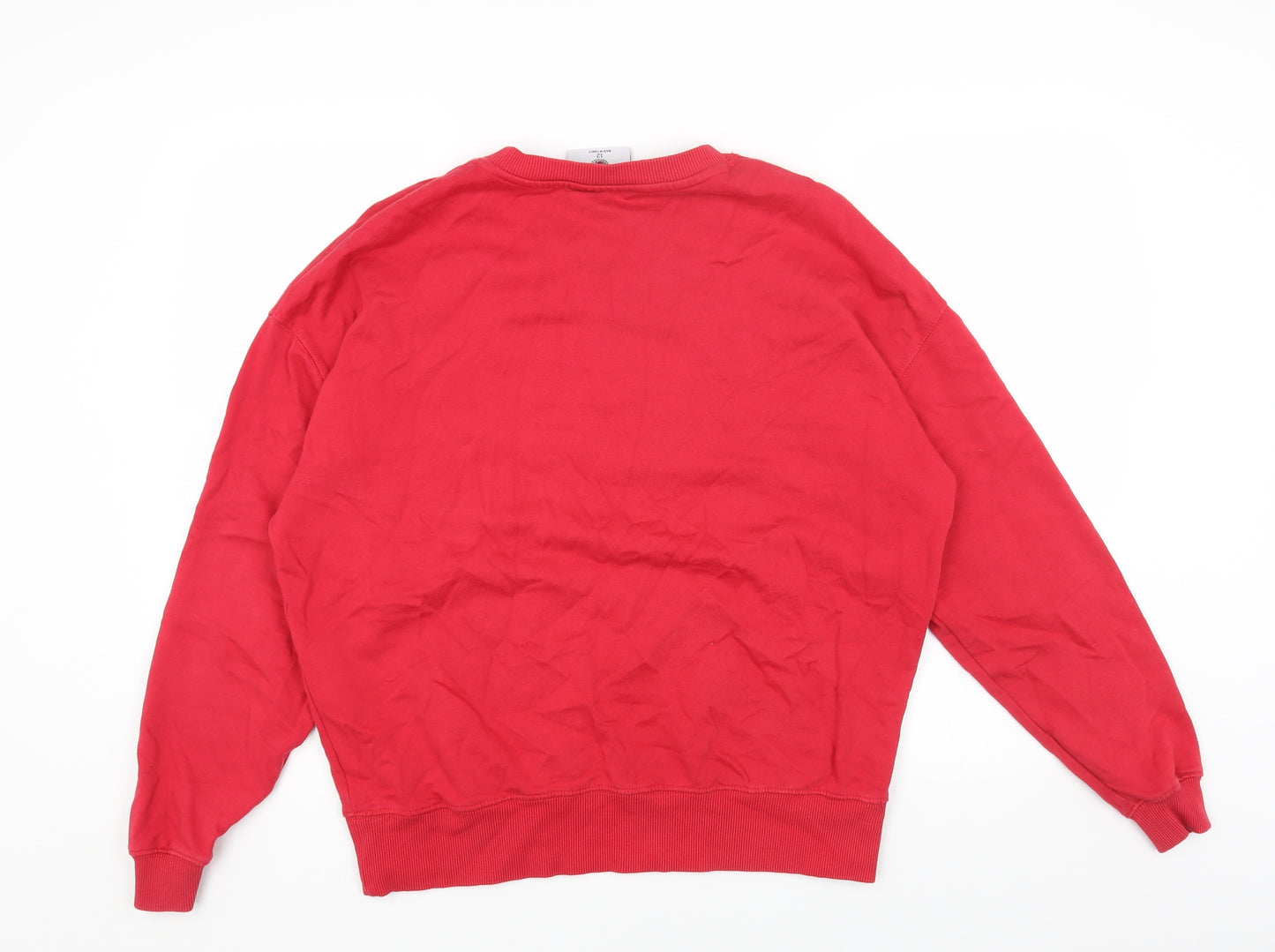 F&F Womens Red Cotton Pullover Sweatshirt Size 12 Pullover - Harvard University