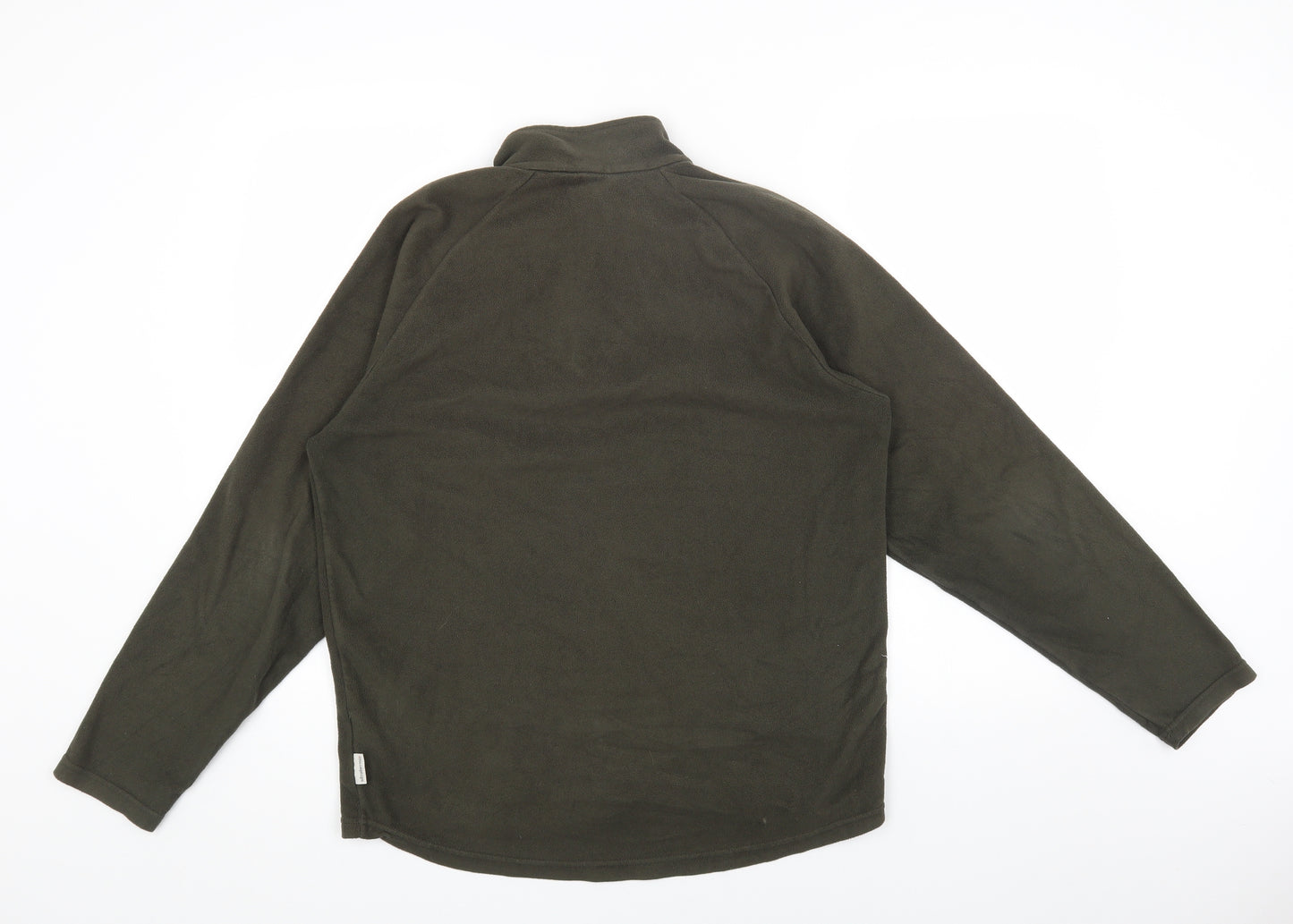 Quechua Womens Green Polyester Pullover Sweatshirt Size 10 Zip