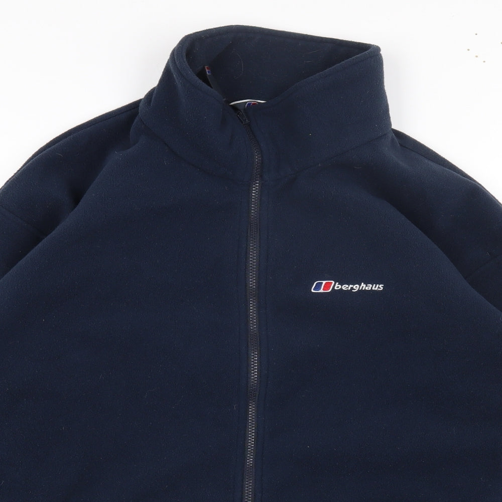 Berghaus Womens Blue Polyester Full Zip Sweatshirt Size 2XL Zip