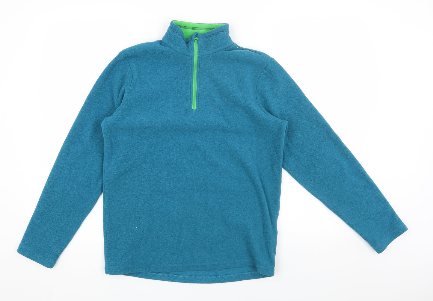 Preworn Boys Blue Polyester Pullover Sweatshirt Size 14 Years Zip