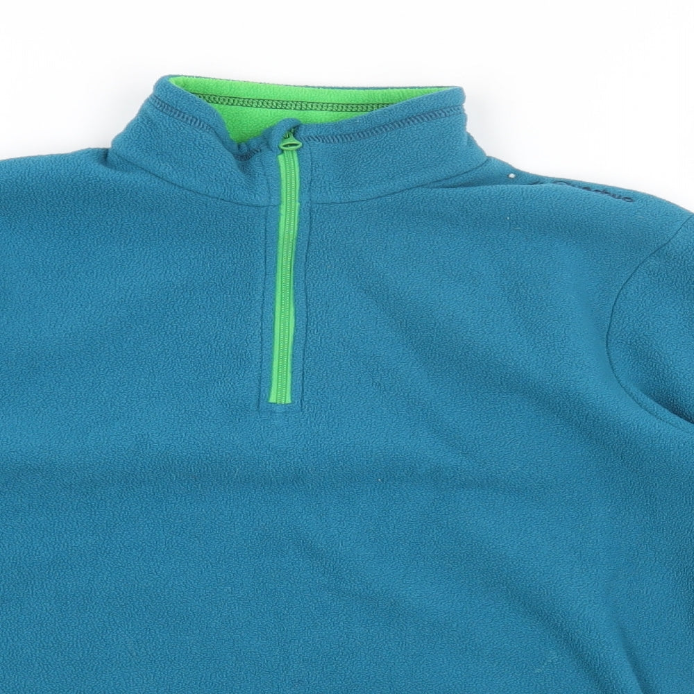 Preworn Boys Blue Polyester Pullover Sweatshirt Size 14 Years Zip