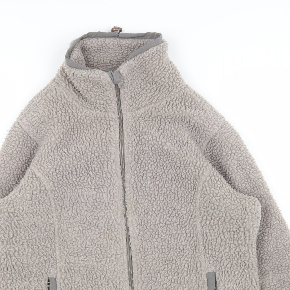 Crane Womens Grey Jacket Size 8 Zip