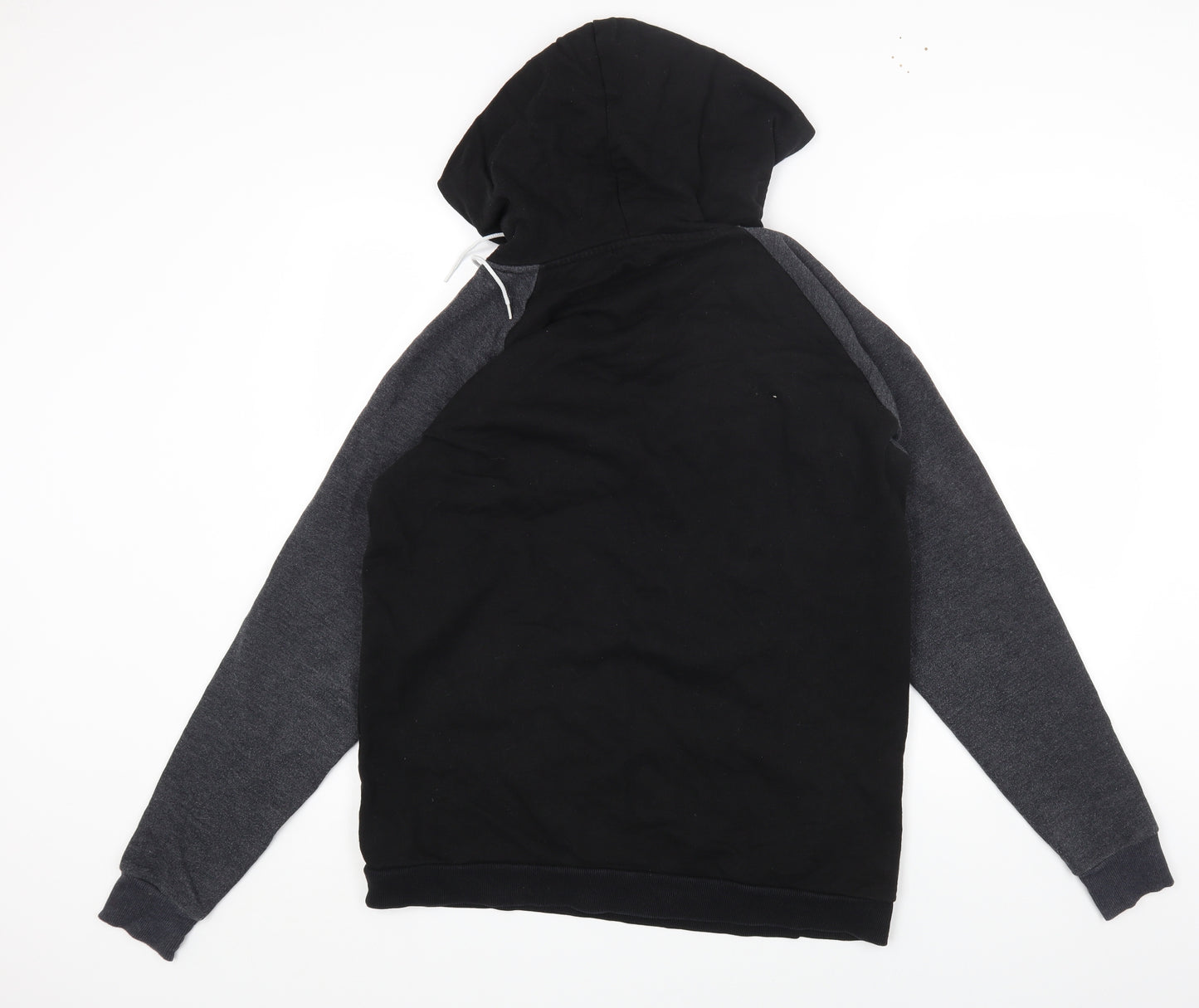 SABBC Mens Black Cotton Pullover Hoodie Size S - Skull&Bones