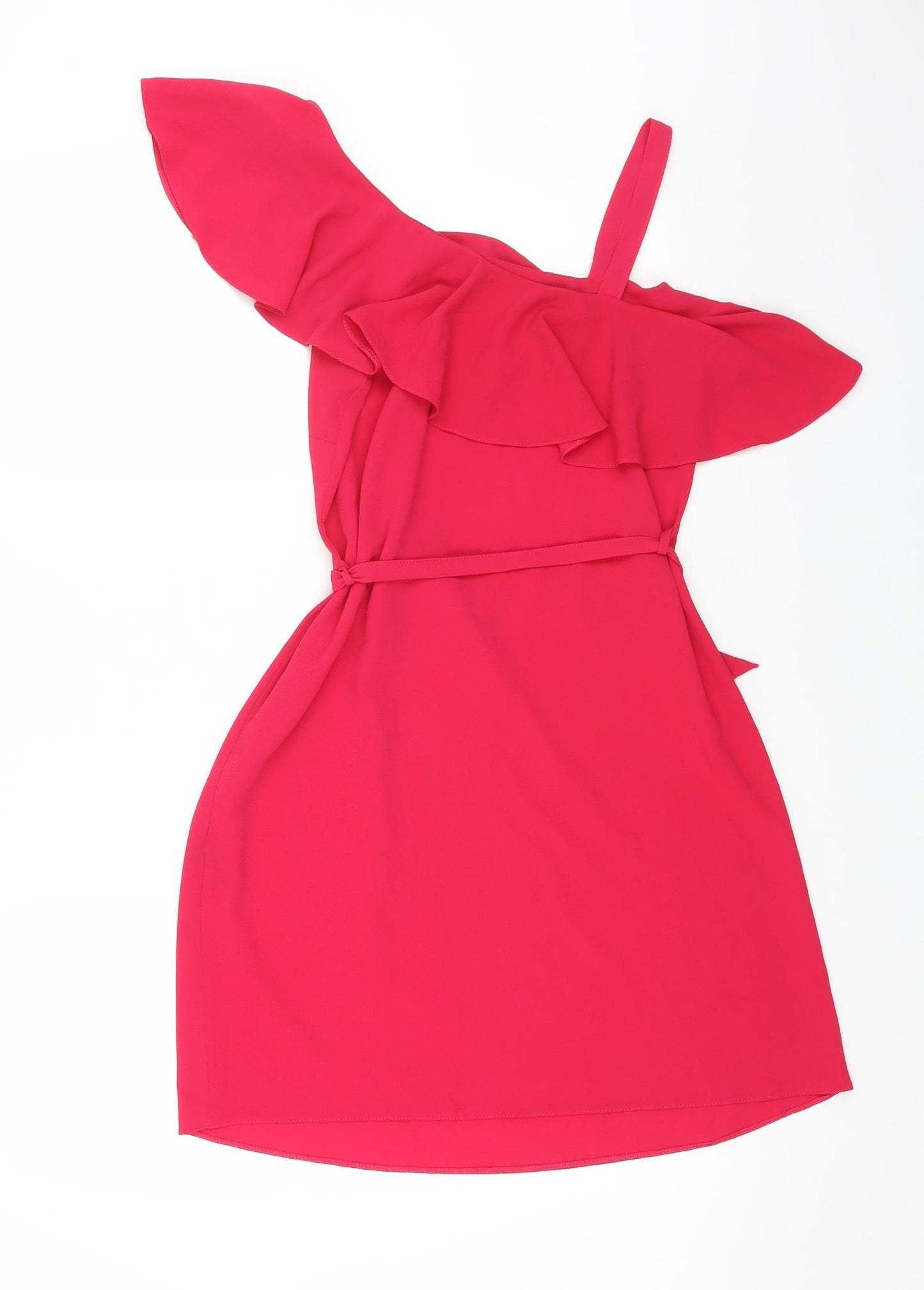 Papaya Womens Pink Polyester A-Line Size 8 Off the Shoulder Pullover