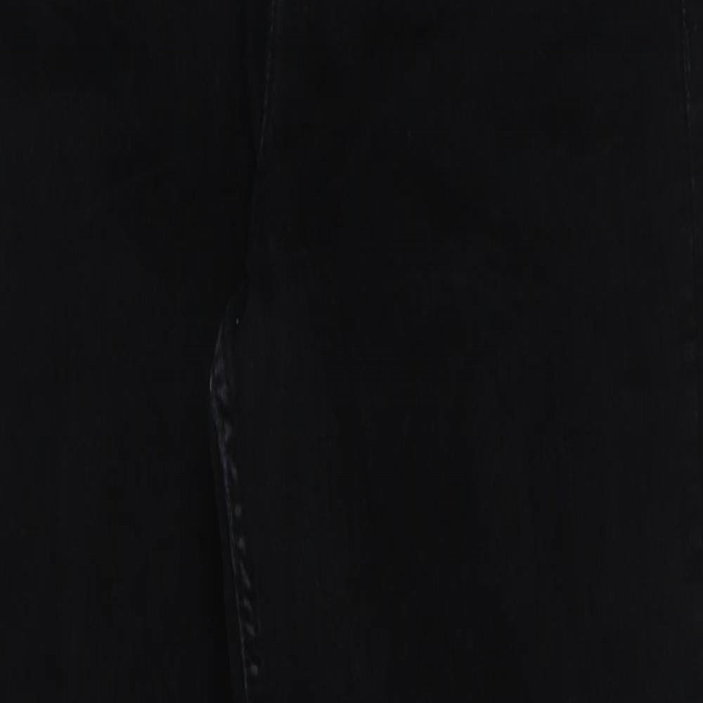 Zara Womens Black Cotton Skinny Jeans Size 10 L27 in Regular Button