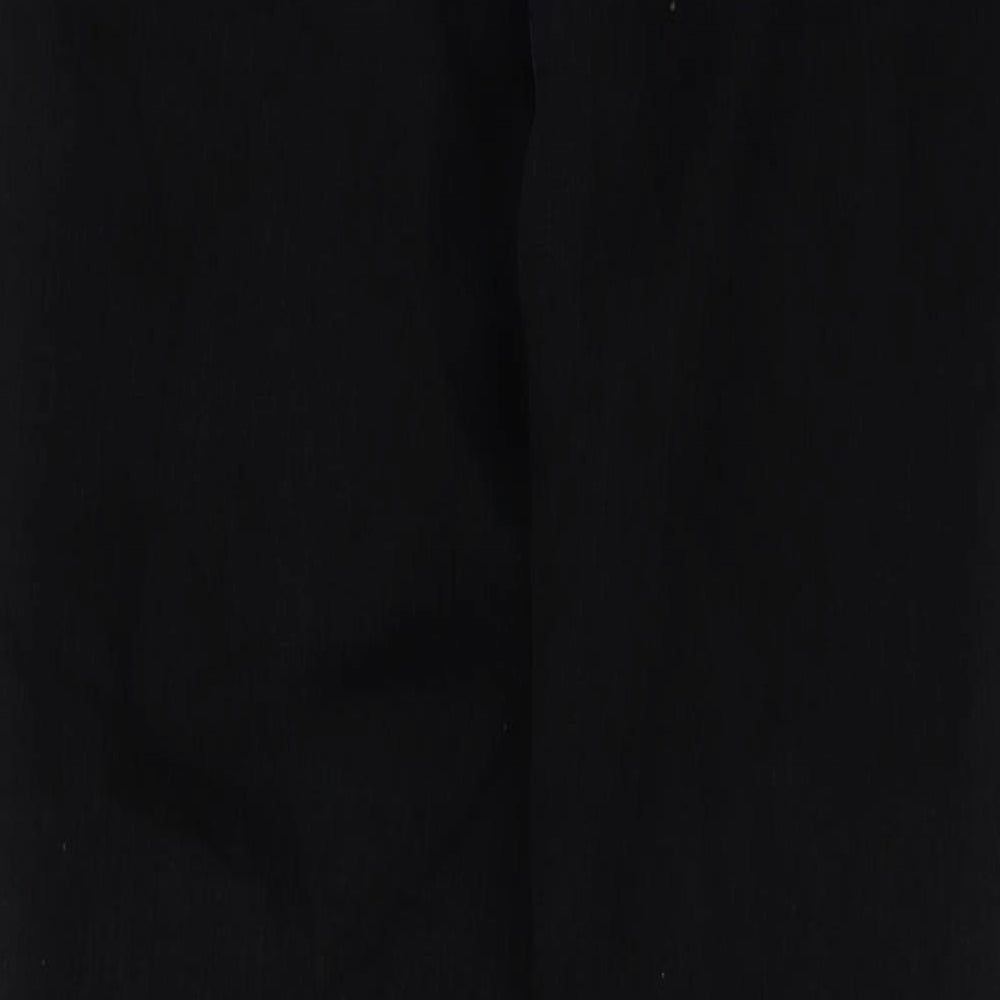 Zara Womens Black Cotton Skinny Jeans Size 10 L27 in Regular Button
