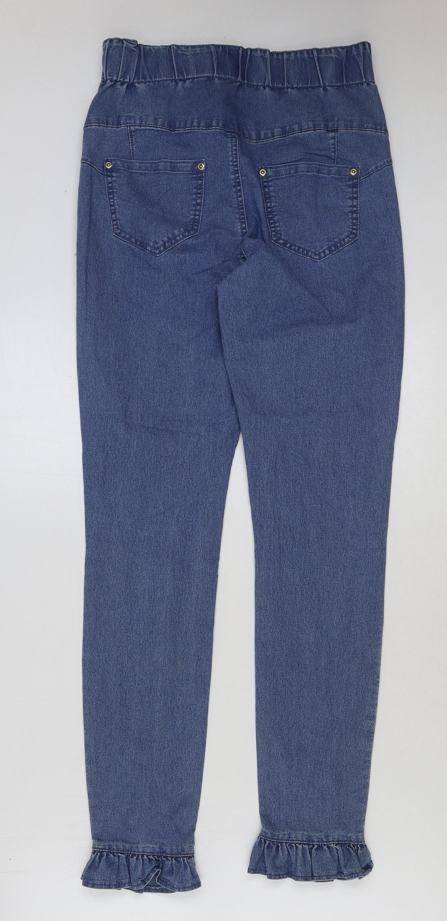 Avon Womens Blue Cotton Skinny Jeans Size 10 L31 in Regular Zip