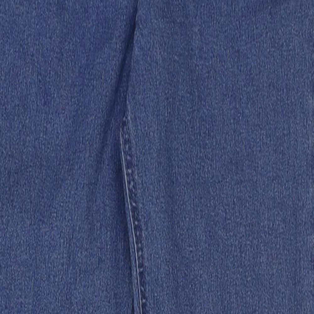 Avon Womens Blue Cotton Skinny Jeans Size 10 L31 in Regular Zip