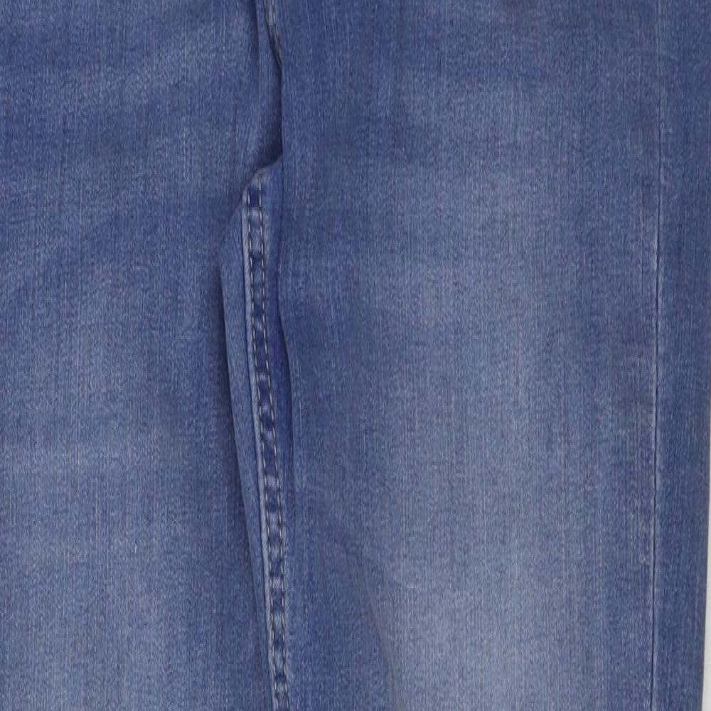 &denim Girls Blue Cotton Skinny Jeans Size 14 Years Regular Button