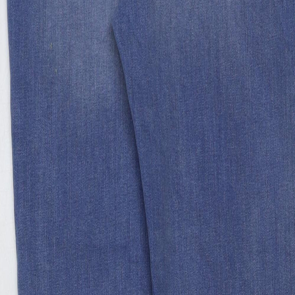 &denim Girls Blue Cotton Skinny Jeans Size 14 Years Regular Button