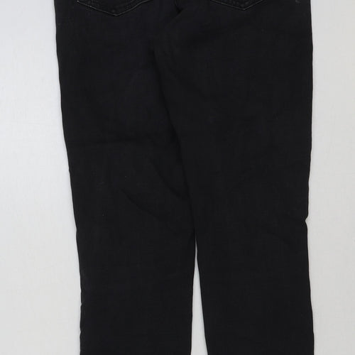 Marks and Spencer Womens Black Cotton Skinny Jeans Size 8 L27 in Regular Button