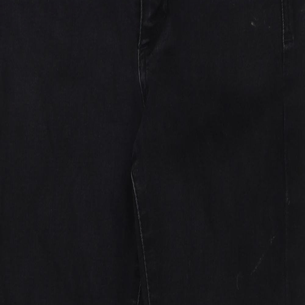 Marks and Spencer Womens Black Cotton Skinny Jeans Size 8 L27 in Regular Button