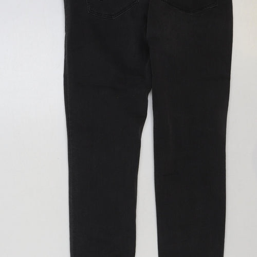 H&M Womens Black Cotton Skinny Jeans Size 10 L29 in Regular Button