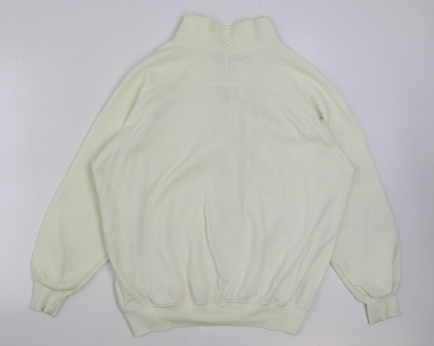 Marks and Spencer Womens White Polyester Full Zip Sweatshirt Size 12 Zip