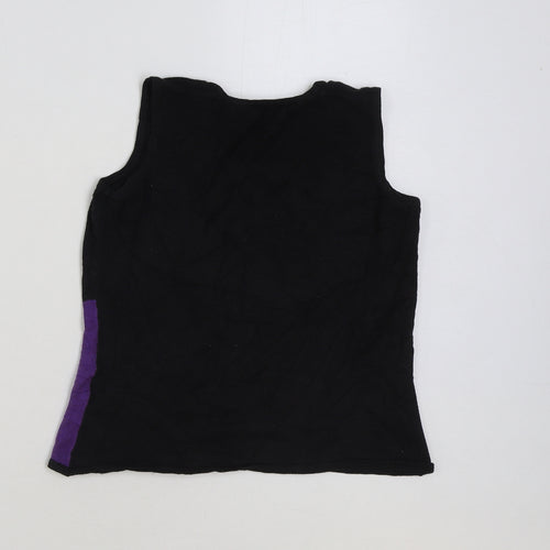 Dorothy Perkins Womens Multicoloured Colourblock Acrylic Basic Tank Size 12 Round Neck