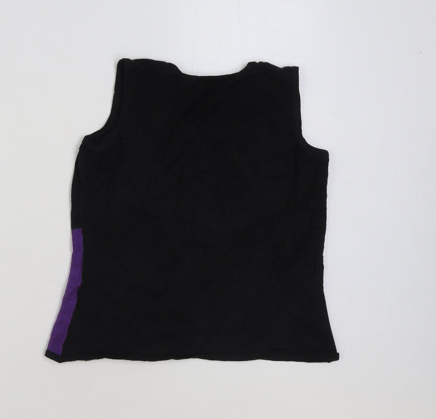 Dorothy Perkins Womens Multicoloured Colourblock Acrylic Basic Tank Size 12 Round Neck