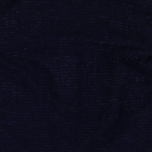 River Island Womens Blue Pea Coat Coat Size 14 Button