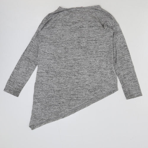 Young Dimension Girls Grey Polyester Basic T-Shirt Size 11-12 Years Round Neck Pullover - I deserve beautiful things