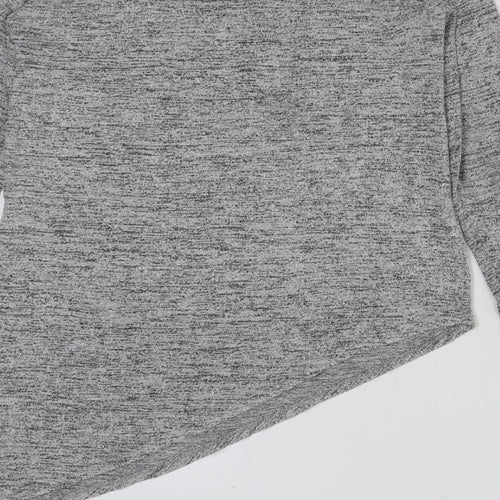 Young Dimension Girls Grey Polyester Basic T-Shirt Size 11-12 Years Round Neck Pullover - I deserve beautiful things