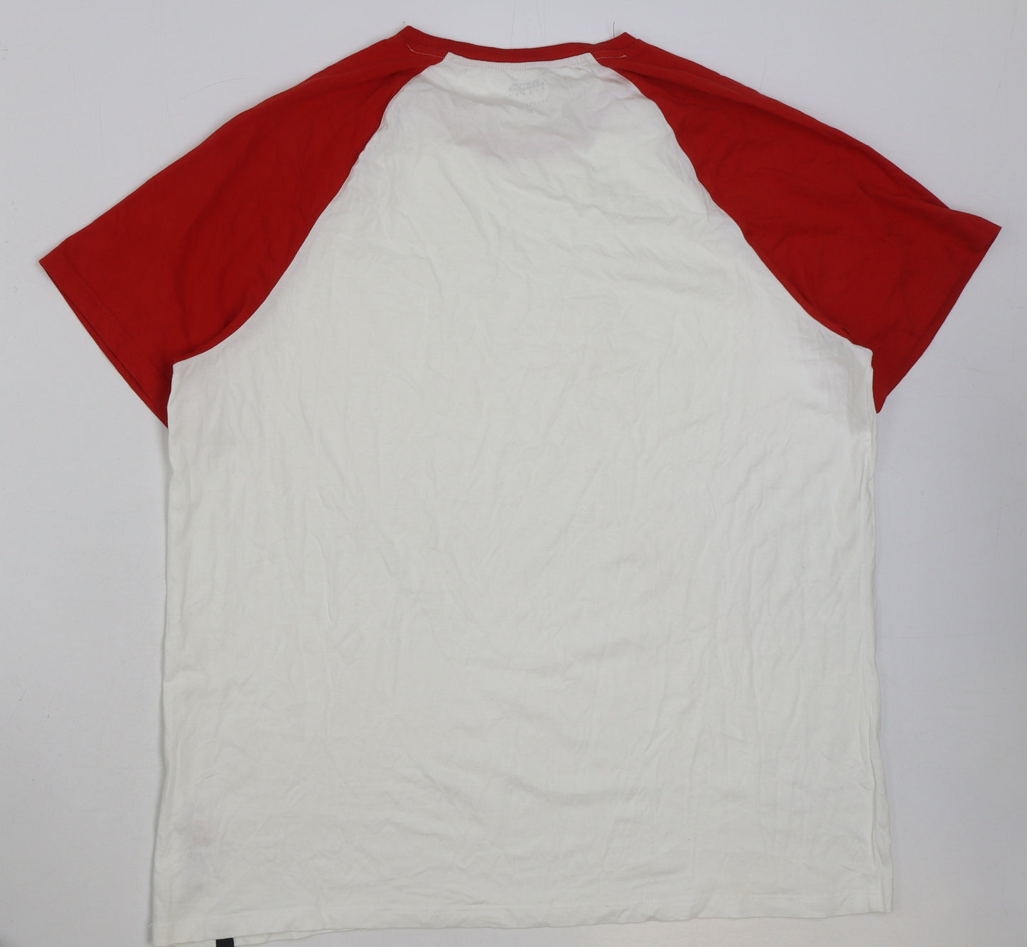 Burton Mens White Cotton T-Shirt Size XL Round Neck