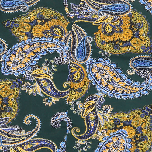 Dorothy Perkins Womens Green Paisley Polyester Basic Blouse Size 10 Boat Neck