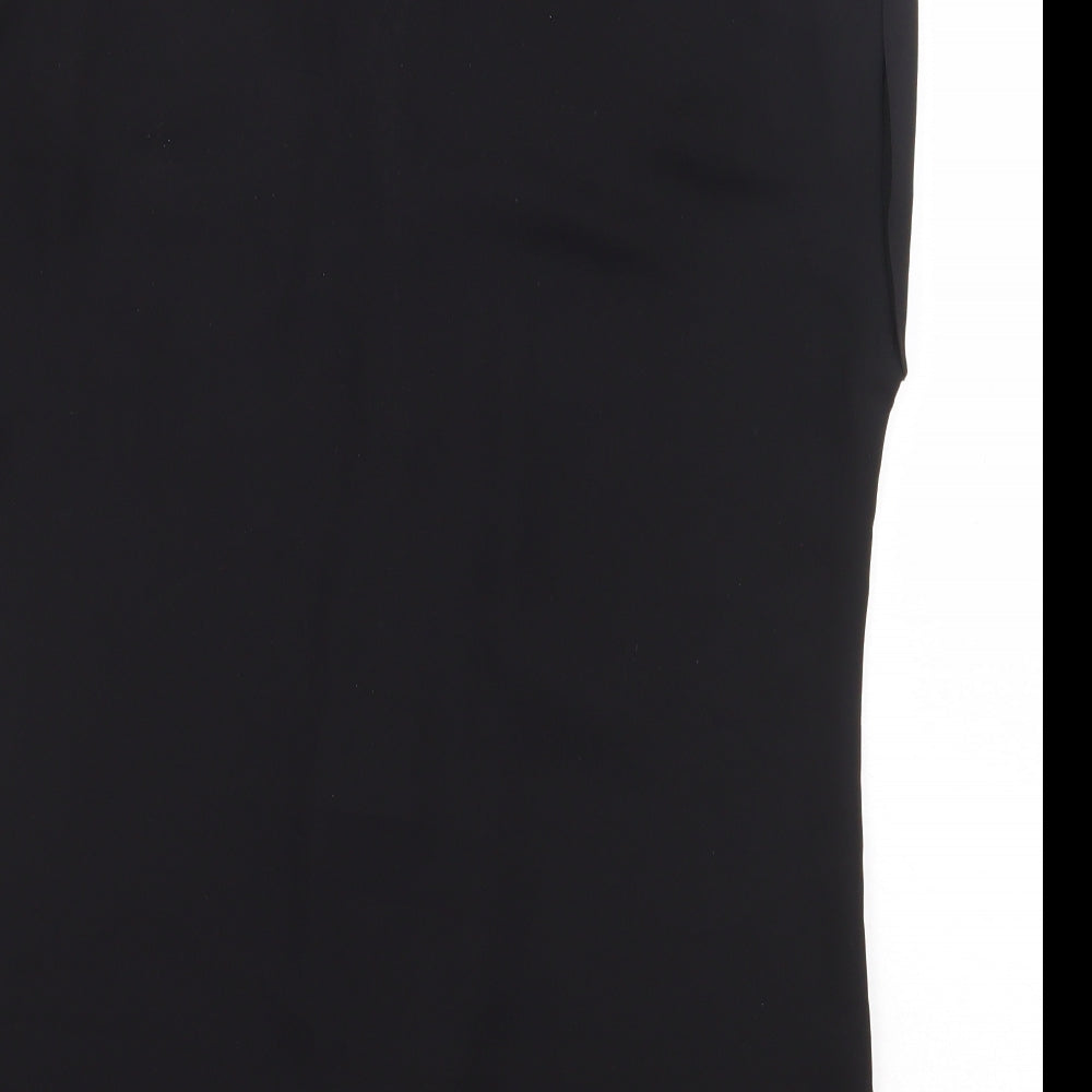 Atmosphere Womens Black Polyester Basic Button-Up Size 12 Collared