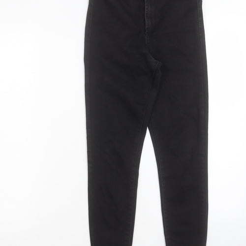 Denim & Co. Womens Black Cotton Skinny Jeans Size 8 L24 in Regular Button