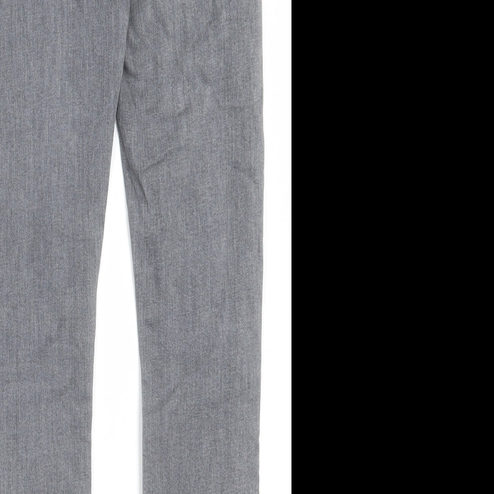 River Island Womens Grey Cotton Skinny Jeans Size 10 L27 in Regular Button
