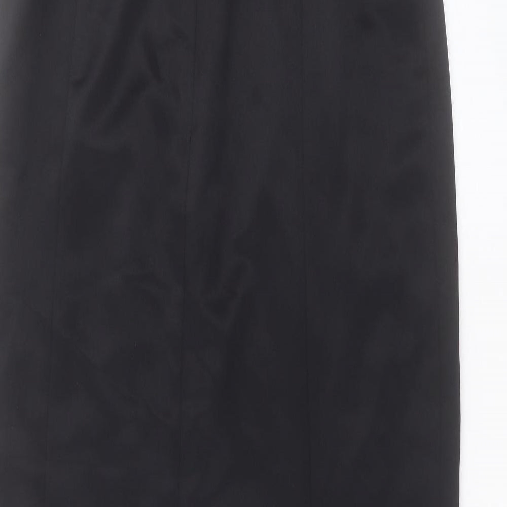 Littlewoods Womens Black Polyester A-Line Size 14 Off the Shoulder Zip