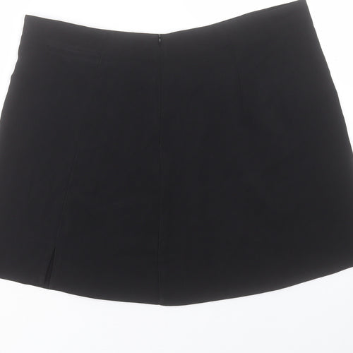 CIDER Womens Beige Polyester Mini Skirt Size 2XL Zip