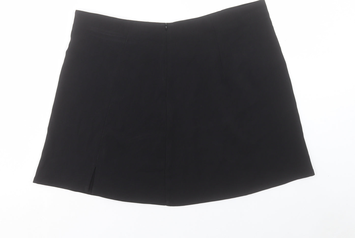 CIDER Womens Beige Polyester Mini Skirt Size 2XL Zip
