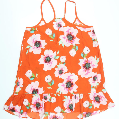 Studio Womens Multicoloured Floral Polyester Camisole Tank Size 16 Boat Neck - Straps