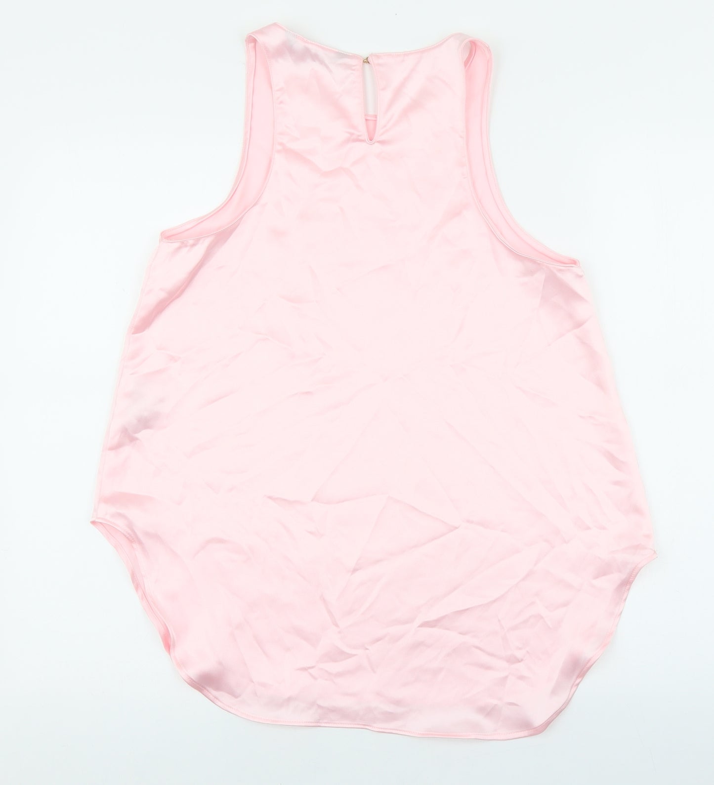 Zara Womens Pink Polyester Camisole Tank Size S Scoop Neck - Baby Pink