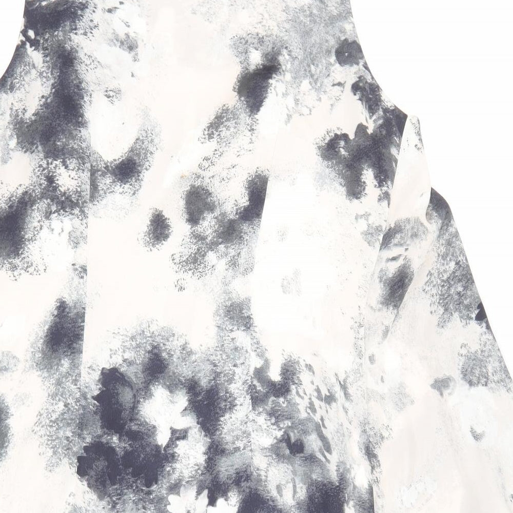 H&M Womens Multicoloured Polyester Basic Tank Size 8 Scoop Neck