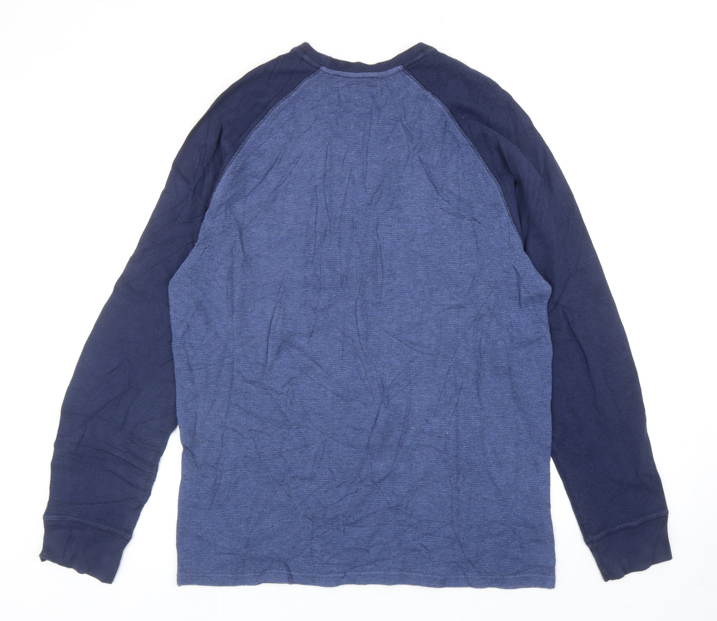 Ralph Lauren Mens Blue Cotton Pullover Sweatshirt Size XL - Colourblock