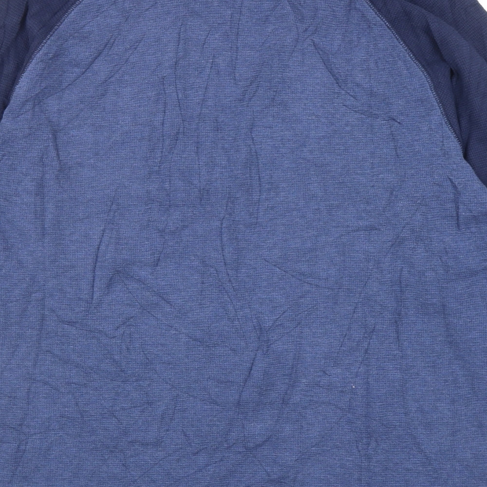 Ralph Lauren Mens Blue Cotton Pullover Sweatshirt Size XL - Colourblock