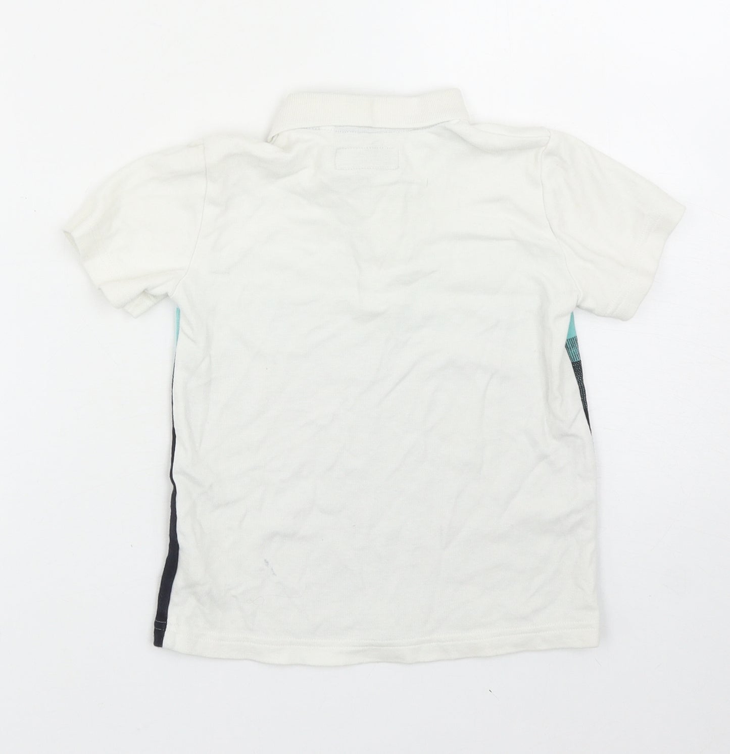 NEXT Boys Multicoloured Striped Cotton Basic Polo Size 5 Years Collared Button