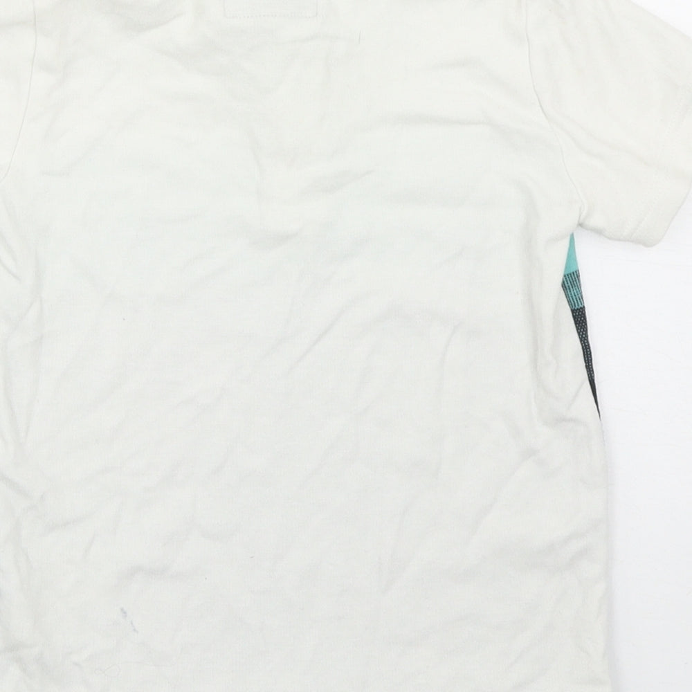 NEXT Boys Multicoloured Striped Cotton Basic Polo Size 5 Years Collared Button