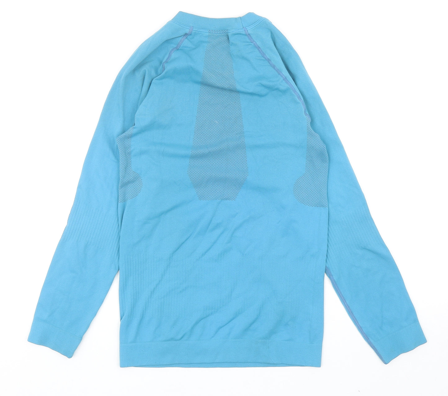 Preworn Mens Blue Polyamide Basic Casual Size M Round Neck Pullover