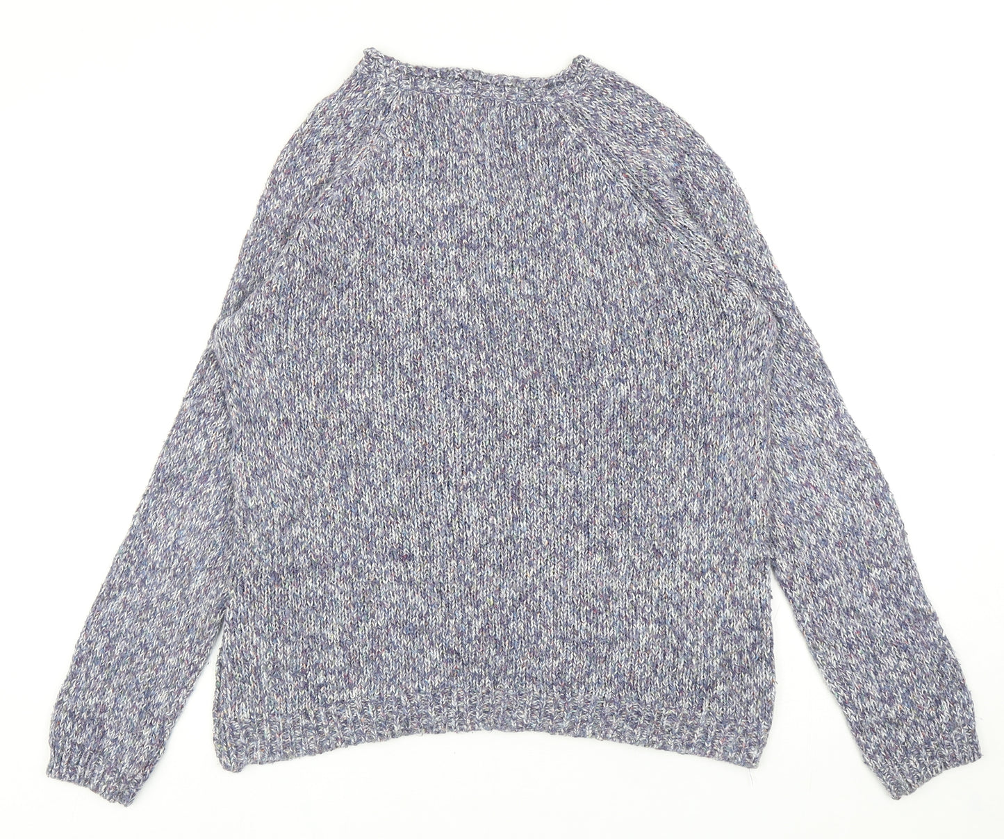 MANTARAY PRODUCTS Womens Multicoloured Round Neck Cotton Pullover Jumper Size 14