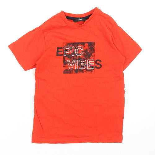 George Boys Red Cotton Basic T-Shirt Size 5-6 Years Round Neck Pullover - Epic Vibes
