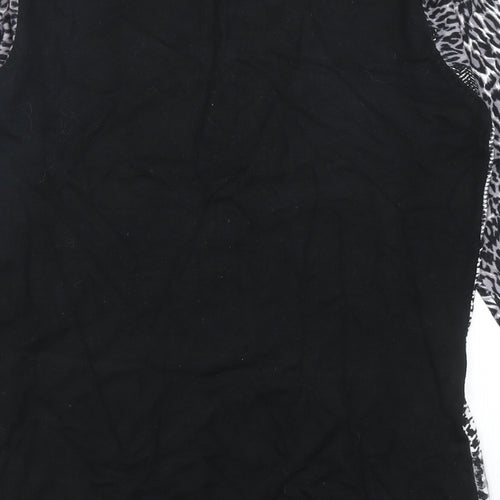 Casamia Womens Multicoloured Round Neck Geometric Viscose Pullover Jumper Size S