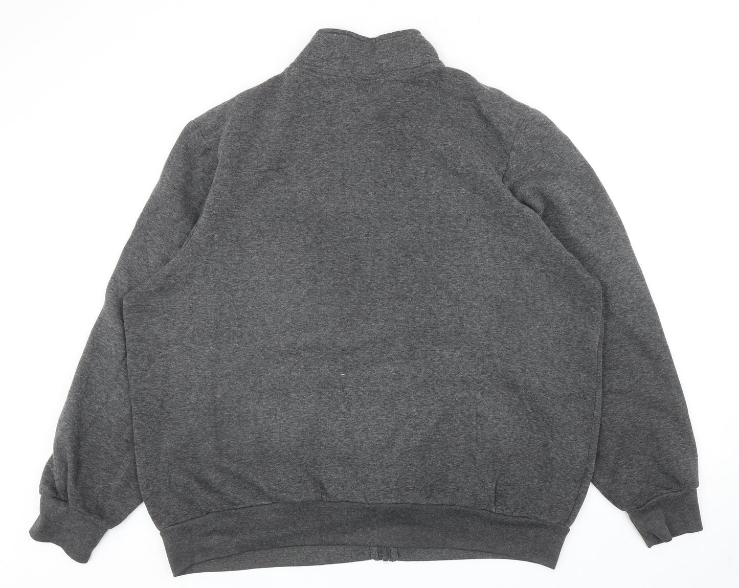 Slazenger Mens Grey Cotton Full Zip Sweatshirt Size XL